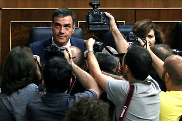 El Parlamento español vuelve a rechazar la investidura de Pedro Sánchez