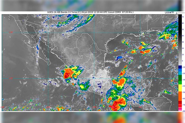 Continúa potencial de lluvias en gran parte del país por frente frío 62