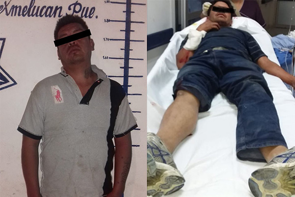 Policía de Texmelucan repele agresión y detiene a dos criminales