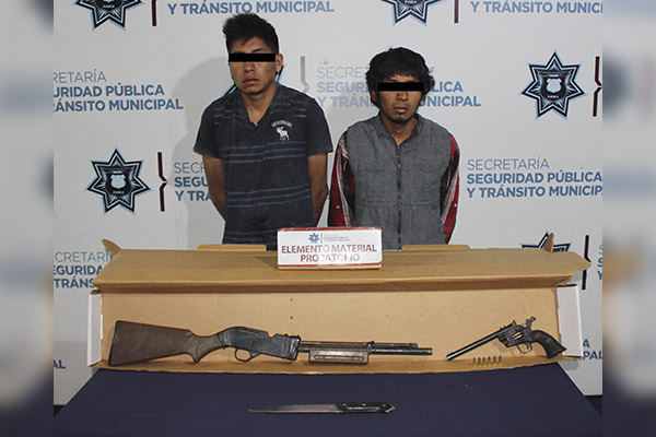Detenidos dos hombres por tentativa de homicidio y portación ilegal de arma
