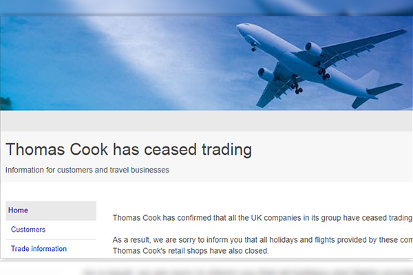 El turoperador más antiguo del mundo Thomas Cook llega a su fin