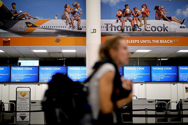 La quiebra de Thomas Cook rompe planes a miles de personas