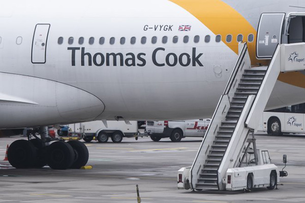 Tres filiales de la compañía turística Thomas Cook se declaran en quiebra