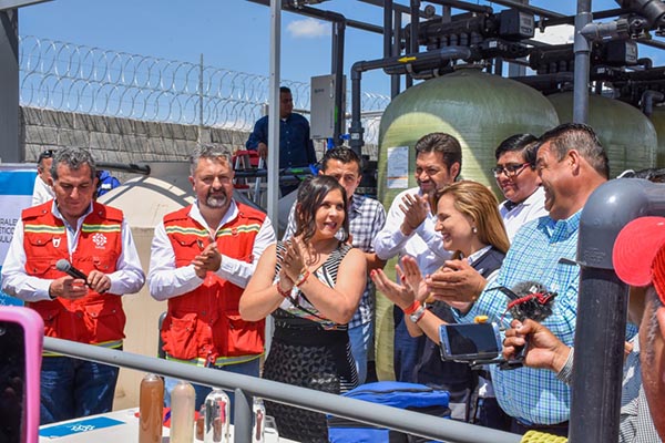 Inaugura Norma Layón planta tratadora de aguas en el rastro