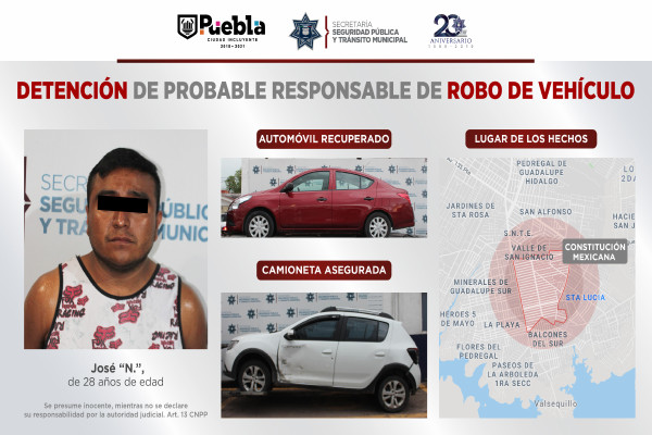 Tras persecución, agentes municipales atrapan a asaltante