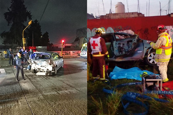 Accidentes nocturnos dejan un muerto y siete heridos