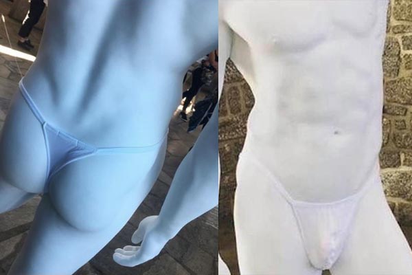 Unesco ordena a escultor cubrir con ropa interior sus esculturas