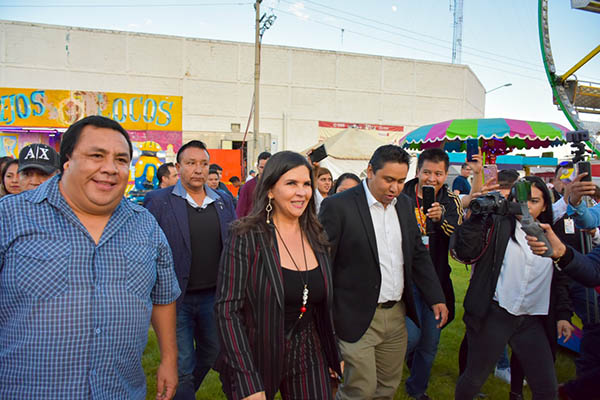 Norma Layón inaugura con éxito la tradicional Feria de Texmelucan 2019
