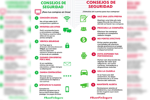 Sugerencias para compras seguras durante el “Buen Fin”