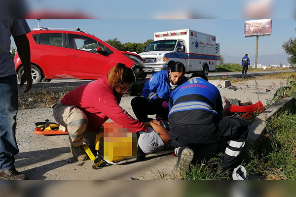 Un herido deja percance automovilístico en el Periférico Ecológico