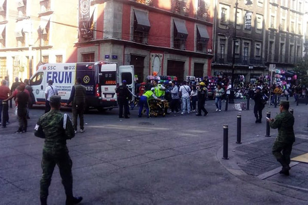 Balacera atrás de Palacio Nacional deja cuatro muertos