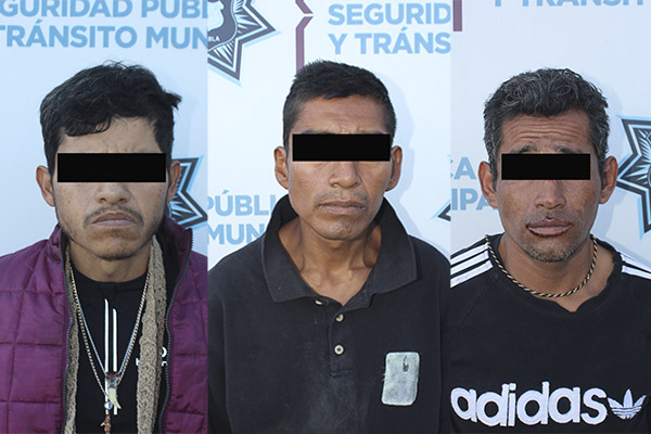Son detenidos tres ladrones de tiendas de conveniencia