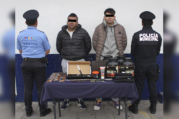 Policías estatales y municipales frustran robo a tienda