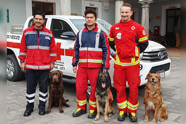 Cruz Roja Ciudad de Puebla es primer lugar en binomios de búsqueda y rescate
