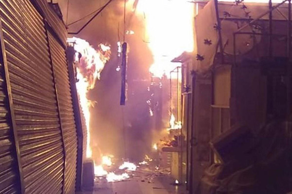 Se incendia mercado de San Cosme en CDMX