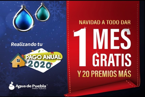 31 de diciembre, último día para Pago Anual Anticipado 2020 de agua