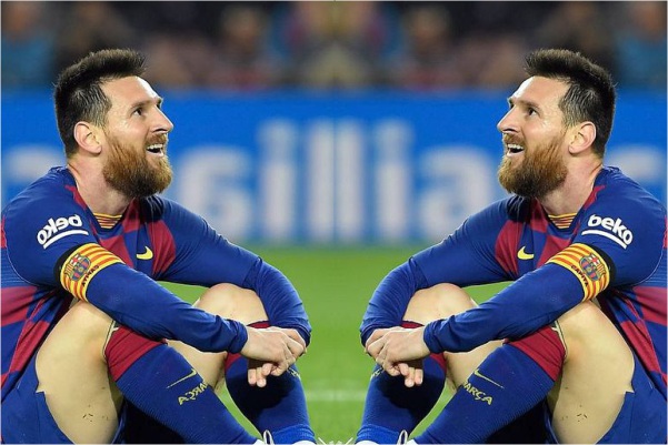 Messi admirando a Messi desata los memes