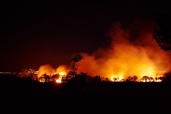 Esta impresionante imagen muestra la magnitud de los incendios forestales en Australia