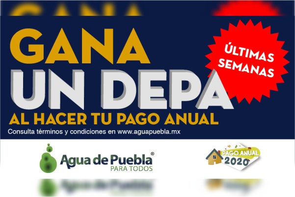 Agua de Puebla amplía periodo para el Pago Anual