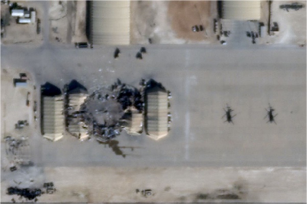 Imágenes satelitales muestran daños en base de EU tras ataque iraní