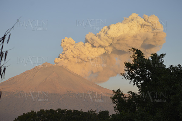 Explosión en el Popocatépetl genera fumarola de 3 kilómetros