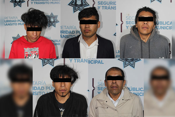 Detienen a cinco narcomenudistas incorregibles