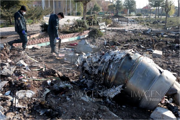 Irán pide que Canadá comparta información sobre caída del avión ucraniano
