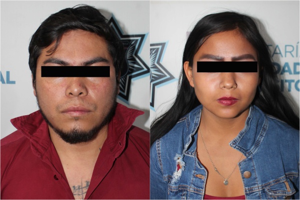 Uniformados aseguran a tres, después de asaltar a un taxista