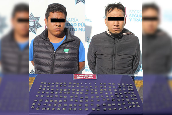 Cargaban más de 180 dosis de droga; ya están detenidos