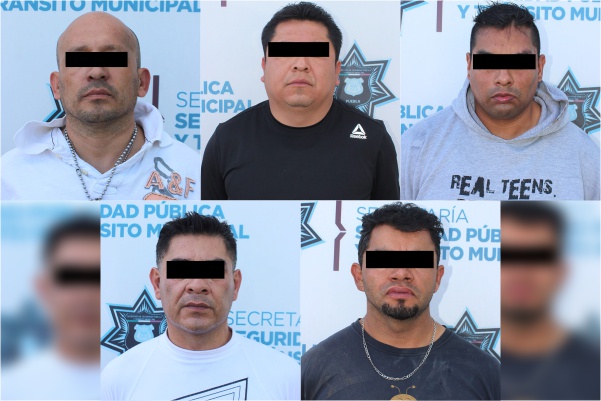 Capturados cinco asaltantes de universidad, están relacionados con otros robos
