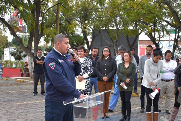 Macrosimulacro en Texmelucan fortalece protocolos de protección civil