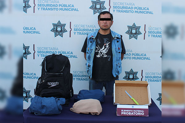 Cae asaltante de universitarios; es todo un pájaro de cuenta