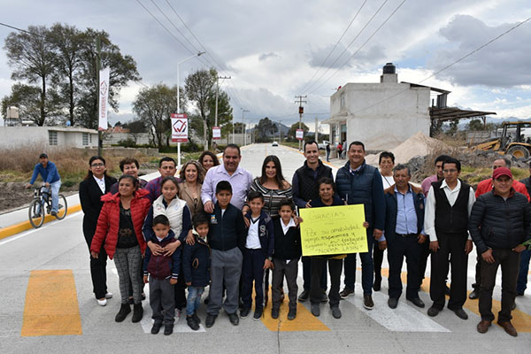 Norma Layón inaugura obra de vialidad