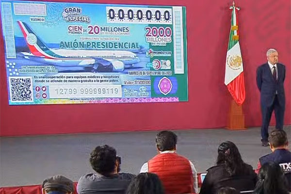 López Obrador confirma decisión de rifar avión presidencial