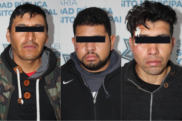 Municipales detienen a tres que atracaron gasolinería