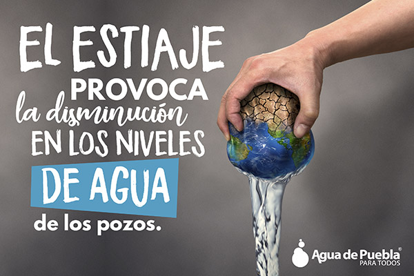 Recomienda Agua de Puebla consumo responsable de agua en temporada de estiaje