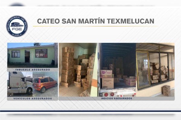 FGE recupera un tractocamión y mercancía robada