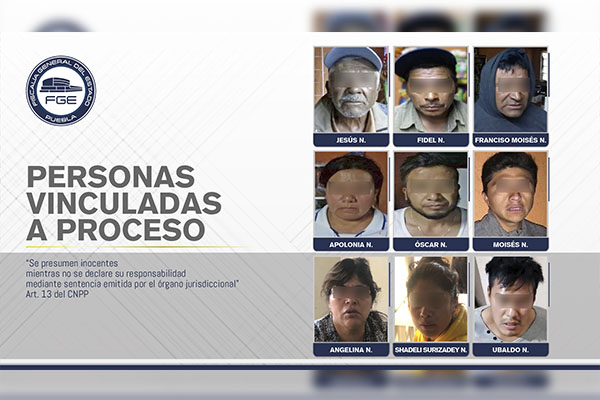 Vinculados a proceso 9 sujetos detenidos en cateos de Coronango