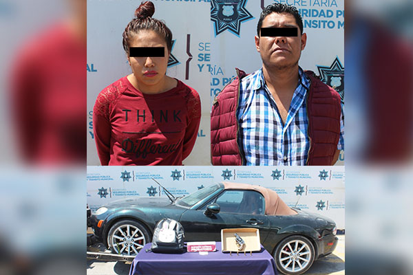 Rolando y Bárbara llevaban droga, un arma y son ladrones