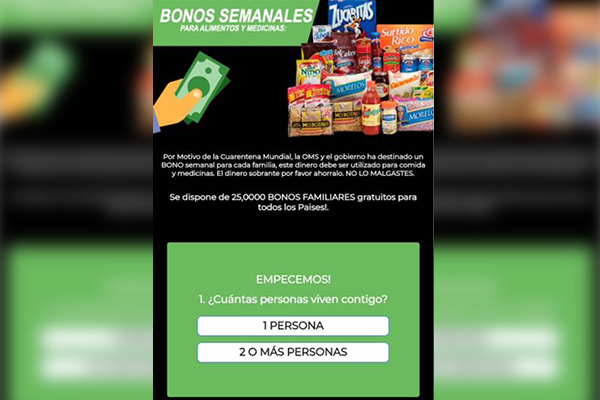Ciberdelincuentes usan COVID-19 para difundir estafas vía WhatsApp