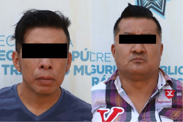 Agentes municipales detienen a dos hombres por robo a vehículo