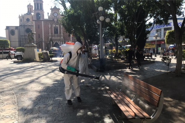 Nueva jornada de sanitización preventiva en Texmelucan