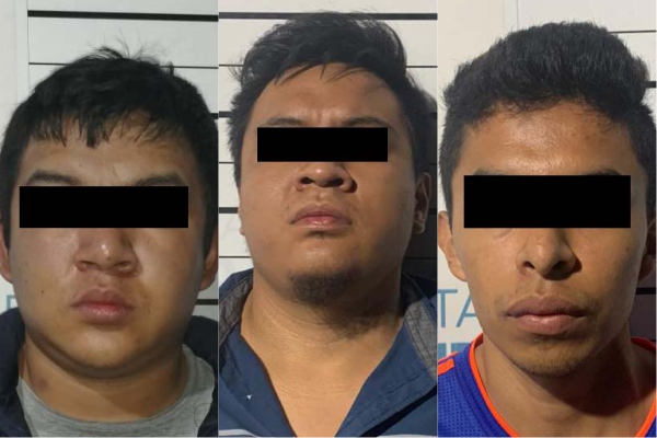 Policía municipal detiene a tres maleantes tras robar a transeúnte