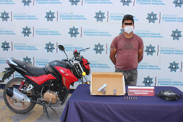 Detenido por portación ilegal de arma de fuego