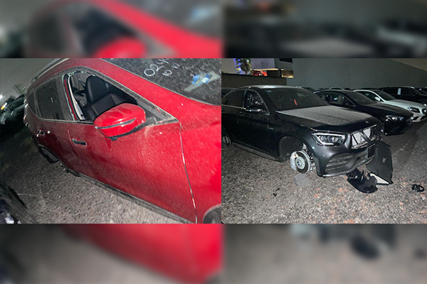 Desvalijan autos en el corralón de Nissan Huerta