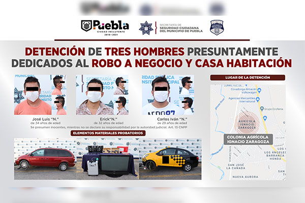 Caen peligrosos asaltantes; uno de ellos asesinó al “Doctor Cosquillas”