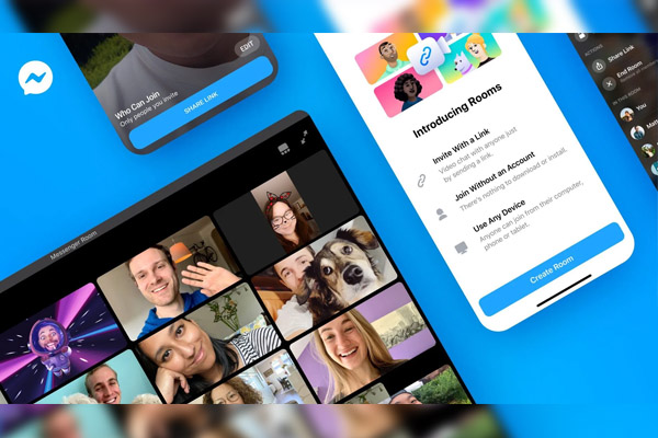 Facebook lanza "Messenger Rooms", herramienta para competir contra Zoom