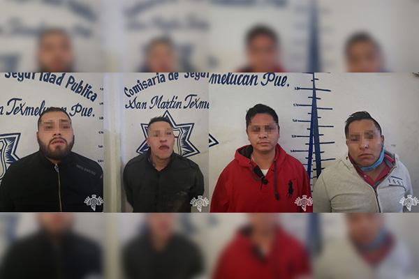 Detenidos cinco saqueadores de tienda departamental de Texmelucan