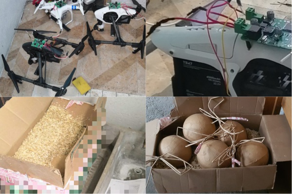Hallan armas, bombas y drones, en cateo de la FGR en Cholula