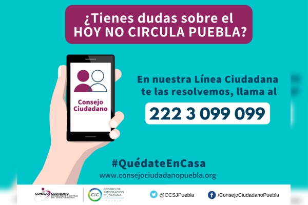 Consejo Ciudadano de Seguridad y Justicia resuelve dudas sobre el “Hoy No Circula”